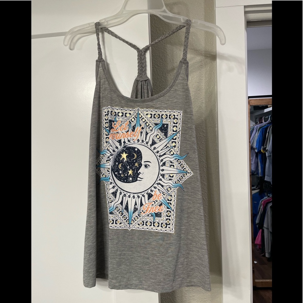 Braided strap tank top